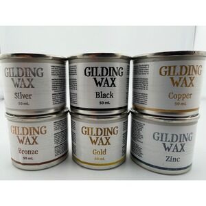 Dixie Belle Gilding Wax 50ml Finishes: Silver Bronze Copper Zinc Black